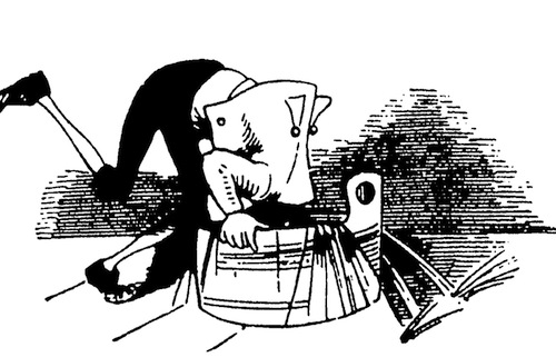 Der hohle Zahn-Wilhelm Busch Karikatur Nr. 6