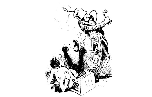 Der hohle Zahn-Wilhelm Busch Karikatur Nr. 22