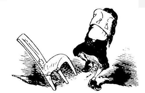 Der hohle Zahn-Wilhelm Busch Karikatur Nr. 3