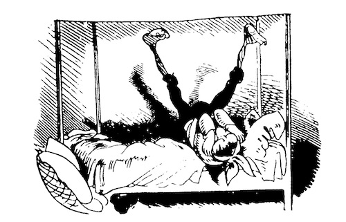 Der hohle Zahn-Wilhelm Busch Karikatur Nr. 12