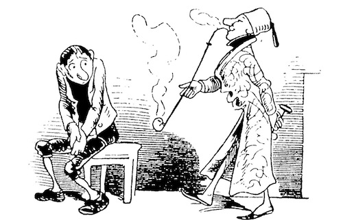 Der hohle Zahn-Wilhelm Busch Karikatur Nr. 18