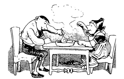 Der hohle Zahn-Wilhelm Busch Karikatur Nr. 25